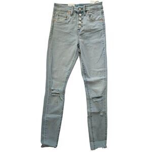 BLANK NYC The Great Jones High Rise Skinny Button Jeans Break the Cycle